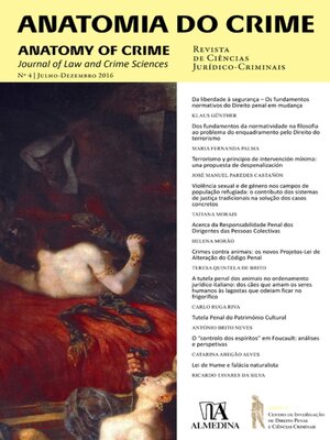 cover image of Anatomia do Crime n.º 4--2016